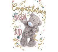 Me To You Tatty Teddy, biglietto d'auguri con scritta Congratulations you passed, 12,7 x 17,8