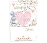 Me to You Tatty Teddy - Biglietto di auguri di compleanno per moglie, 15,2 x 22,3 cm, collezione ufficiale