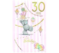 Me To You Tatty Teddy, biglietto di auguri per 30° compleanno con orsetto, collezione ufficiale, 15 x 22 cm