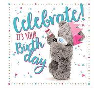 Me To You Tatty Teddy - Biglietto di auguri per compleanno 3D lenticolare, 15,2 x 15,2 cm, collezione ufficiale