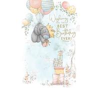 Me To You Tatty Teddy, biglietto di compleanno con orsetto galleggiante con palloncini, collezione ufficiale, 15 x 22
