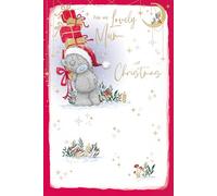 Me To You Tatty Teddy - Biglietto di Natale con scritta in lingua inglese "To A Lovely Mum", con regali, 15 x 22 cm, collezione ufficiale