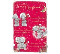 Me To You Tatty Teddy Biglietto di Natale per il fidanzato più incredibile, con inserto in carta, 15,2 x 22,7 cm, collezione ufficiale