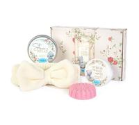 Me to You Tatty Teddy - Set regalo per il relax, include candela, bagno frizzante, fascia per spa e scrub allo zucchero, collezione Signature