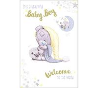Me To You Tiny Tatty Teddy Baby Boy, bianco, 12,7 x 20,3 cm