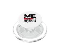 Me VS Myself Rivalry Competition Quotes Graphic PopSockets PopGrip per MagSafe