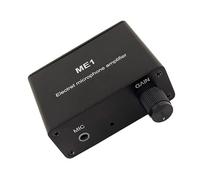 ME1 Mixer Portatile 3 Uscita Mic Amplificatore Costruire In Circuito Bias Amplificazione Del Suono Chiaro Per Live Black