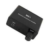 ME1 Mixer Portatile 3 Uscita Mic Amplificatore Costruire In Circuito Bias Amplificazione Del Suono Chiaro Per Live Black