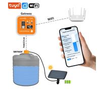 ME201RSP Pannello solare ad ultrasuoni Indicatore di livello Display a LED wireless Sensore di allarme temperatura Indicatore di livello del serbatoio dell'acqua