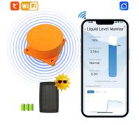 ME201WSP Pannello solare Smart Home Rilevatore wireless ad ultrasuoni Indicatore di allarme carburante acqua Sensore di livello serbatoio acqua remoto