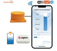 ME201WZ Wireless Zigbee Tuya App mobile Rilevatore Acqua Olio combustibile Sensore di livello del liquido Indicatore di allarme Monitor serbatoio remoto