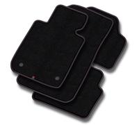 ME24-1 Set Tappetini Velluto Premium Pelle Rosso&Blu per Mercedes-Benz S Classe