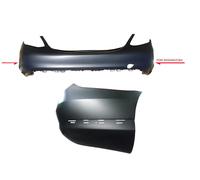 ME4421071 paraurti post c/tracce pdc c/fori mod per Mercedes C Class 4P dal 2014