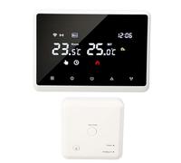 ME98 White Graffiti Wireless WIFI Regolatore di Temperatura Per Stufa Intelligente a Parete, Regolatore di Temperatura Per Riscaldamento a Pavimento Ad Acqua, Telecomando Mobile 230V