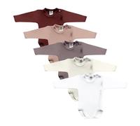 MEA BABY Body fasciatoio unisex a manica lunga con stampa 5pz. Body fasciatoio bambino Body fasciatoio bambina (62, ragazza4)
