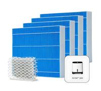 Meaco Armin® Pack 4x Tamponi di Evaporazione & Silvertex® per Armin 300ml - Compatibile con umidificatori, senza calcare, antimicrobico, lunga durata. - Nouvo