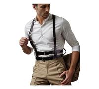 MEACOBRY Body Chest Harness Punk Adjustable Belt with Buckles Rings for Men