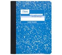 Mead Composition Notebook, Comp Book, carta a righe larghe, 100 fogli, 9-3/4" x 7-1/2", moda, colori assortiti, colore selezionato può variare, 1 libro (9918)