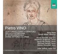 Pietro Vinci Pietro Vinci: Quattordeci Sonetti Spirituali/... (CD) Album
