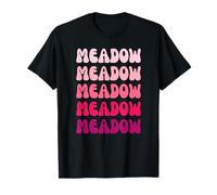Meadow First Name Minimalist Design Maglietta