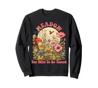 MEADOW Name Cute Retro Girls Wildflower MEADOW Name Felpa