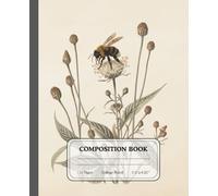 Meadow Whispers | College Ruled Notes | Antique Bumblebee Illustration Notebook for Learners & Writers: A vintage-inspired journal for nature enthusiasts and mindful note-takers