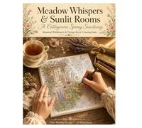 Meadow Whispers & Sunlit Rooms: A Cottagecore Spring Sanctuary: Botanical Wildflowers & Vintage Decor Coloring Book