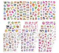 Meafeng Adesivi per Bambini, 477 Adesivi 3D Stickers per Puffy per Regali Gratificanti Scrapbooking Inclusi Creature di Acque Profonde, Automobili (16 Fogli)