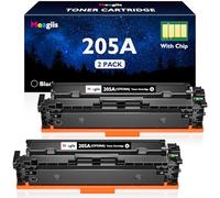 Meagiis 205A Nero CF530A Toner Compatibili con HP 205A (Con Chip, 2 Nere)