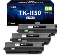 Meagiis TK1150 Nero Toner Compatibili con Kyocera TK-1150 (Con Chip, 3Nere)