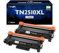 Meagiis TN2510XL 3000 Pagine Alta Resa Cartucce Toner Compatibile per Brother TN-2510 XL TN2510XL TN2510 Toner per MFC-L2835DW HL-L2400DW MFC-L2800DW DCP-L2620DW MFC-L2860DWE DCP-L2627DW (2 Nero)