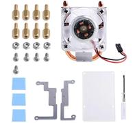 MEAKTSMI 1 set di ventole trasparenti RGB LED vite a colori per 4B / 3B / 3B +