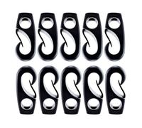 MEAKTSMI 10 Pezzi Di Plastica Nero Bungee Gancio di Ricambio Per Barche Ammortizzatore Gancio Corda Gancio Barche Canoe Kayak Accessori