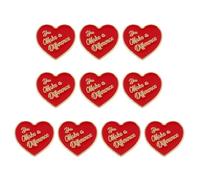 MEAKTSMI 10 pezzi eleganti iniziali con spille di posizione del cuore, accessorio portatile per feste quotidiane e avventure di viaggio
