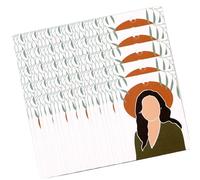 MEAKTSMI Confezione da 100 biglietti di presentazione per orecchini, 6 x 8 cm, realizzati in carta a polvere di perle e stampa vivida per lavori artigianali