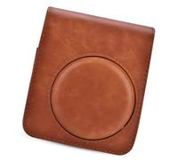 MEAKTSMI Custodia in pelle PU retro impermeabile per fotocamera con tracolla per 70 fotocamere