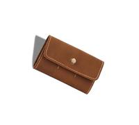 MEAKTSMI Custodia portatile in PU per chitarre Pick Contenitore portachiavi adatto per diversi amanti della chitarra, marrone