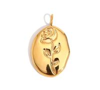 MEAKTSMI Delicate, ciondolo unico in oro finito, accessorio per gioielli da donna, fai da te e design