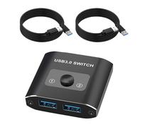 MEAKTSMI Switch USB 3.0 Bidirectional 2 In 1 O 1 A 2 Out Per Sostituzione Di Dispositivi USB Come Tastiera E Mouse