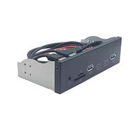 MEAKTSMI USB3.2 GEN1 5.25 Pollici Pannello Per PC Custodia Con Doppio USB 3.0 Tipo C E Lettore Di Schede Per Desktop 5.25 Pollici Baia