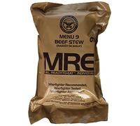 Meal di manzo Stew MRE - Data di ispezione dei resti militari statunitensi reali 2020 e oltre