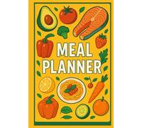 Meal Planner: Daily & Weekly Food Journal, Grocery List Organizer, Recipe Cards & Wellness Tracker for Healthy Living
