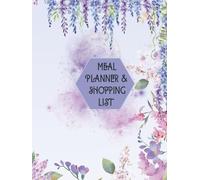 Meal Planner & Shopping list: -includes 25 weekly menu pages, grocery list and create a schedule to monitor each household member's arrivals and departures from the house