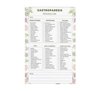 Meal Planning Guide Poster for Digestive Wellness with Grocery List and Food Chart Kitchen Decor for Healthy Eating Habits(Framed,08x12inch(20x30cm))