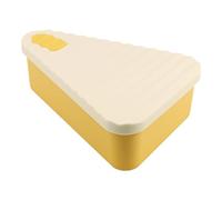 Meal Prep Contenitori per pizza in silicone per uso alimentare, per il, frigorifero, microonde, riscaldamento, contenitore per frutta e verdura (Yellow, One Size)