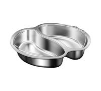 Meal Steaming Tray - Divided Smooth Tray, Ergonomic Handle, Anti-Burn Pot Accessory for Safe Cooking | Efficient Meal Prep, Healthy Steam Cooking, Household Kitchen Equipment, Oven-Friendly Steamer
