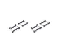 Mealoodiousmusea 2 set 2 Pezzi/Set Rinforzato Braccio Oscillante RC Crawler Auto Simulazione Veicolo Parti di Aggiornamento di Ricambio per WLtoys 144001 144002 144010 Nero