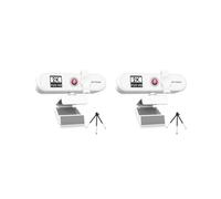 Mealoodiousmusea 2 set di webcam per computer con messa a fuoco automatica HD USB Online regolabile per PC con microfono cablato di ricambio webcam esterna videocamera bianca 2K