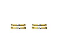 Mealoodiousmusea 2 set Lega di Alluminio Sterzo Link Rod Linkage Per 1/14 MJX 14209 14210 Lega di Alluminio Sterzo Link Bielle Per MJX 14209 14210 Giallo