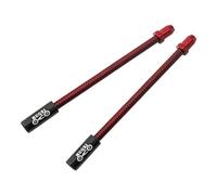 Mealoodiousmusea 2 x tubo flessibile per bicicletta, freno a V, pinza a gomito per bicicletta, colore rosso
